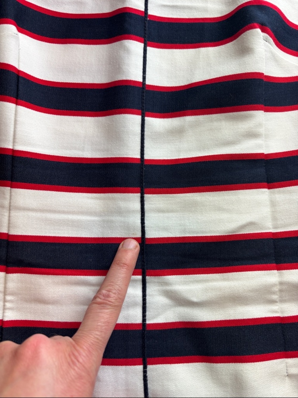 TEENFLO Montreal Nautical Stripe Sheath Dress - Size 4 - Picture 8 of 8
